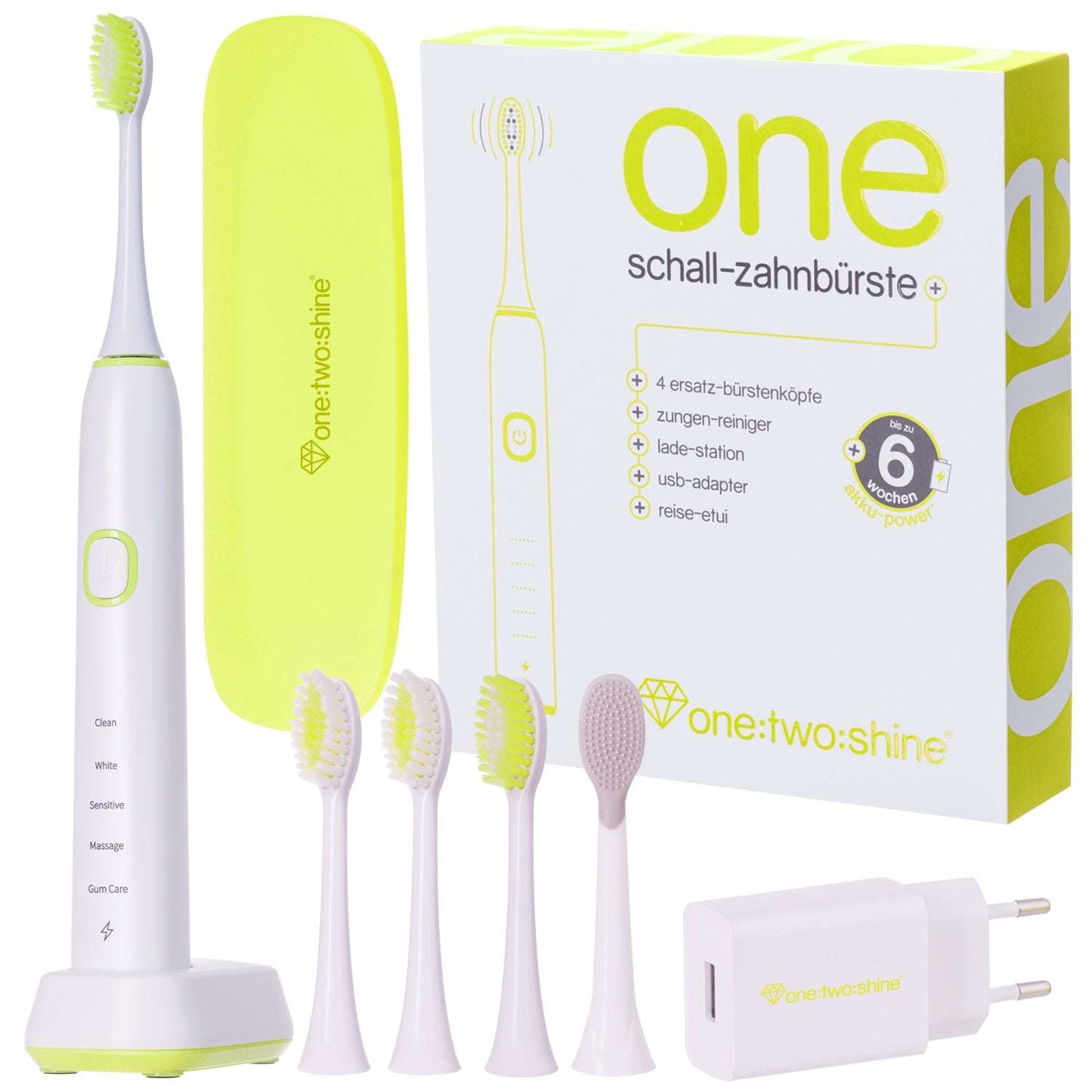 elektrische Schallzahnbürste ONE von one:two:shine