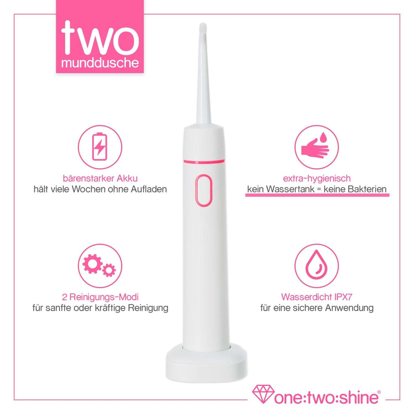 Munddusche TWO Hot-Pink