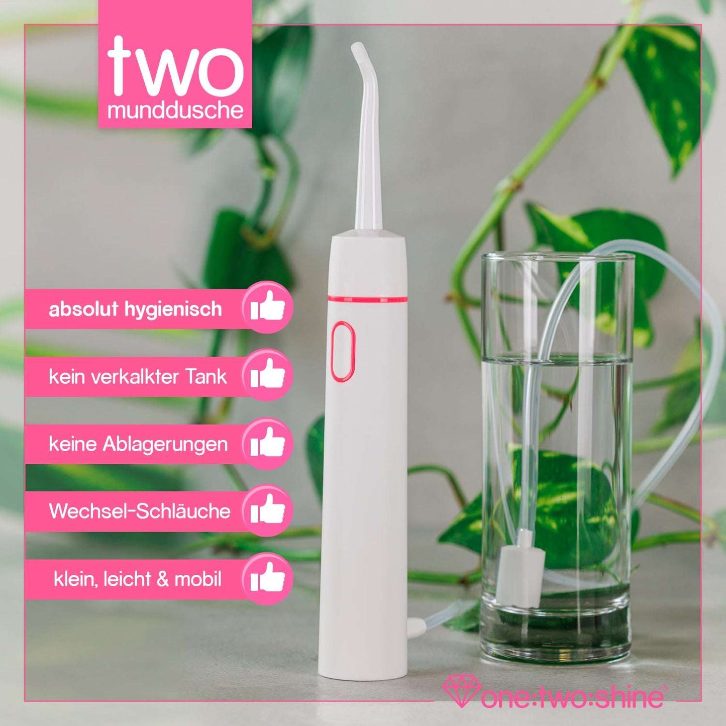 Munddusche TWO Hot-Pink