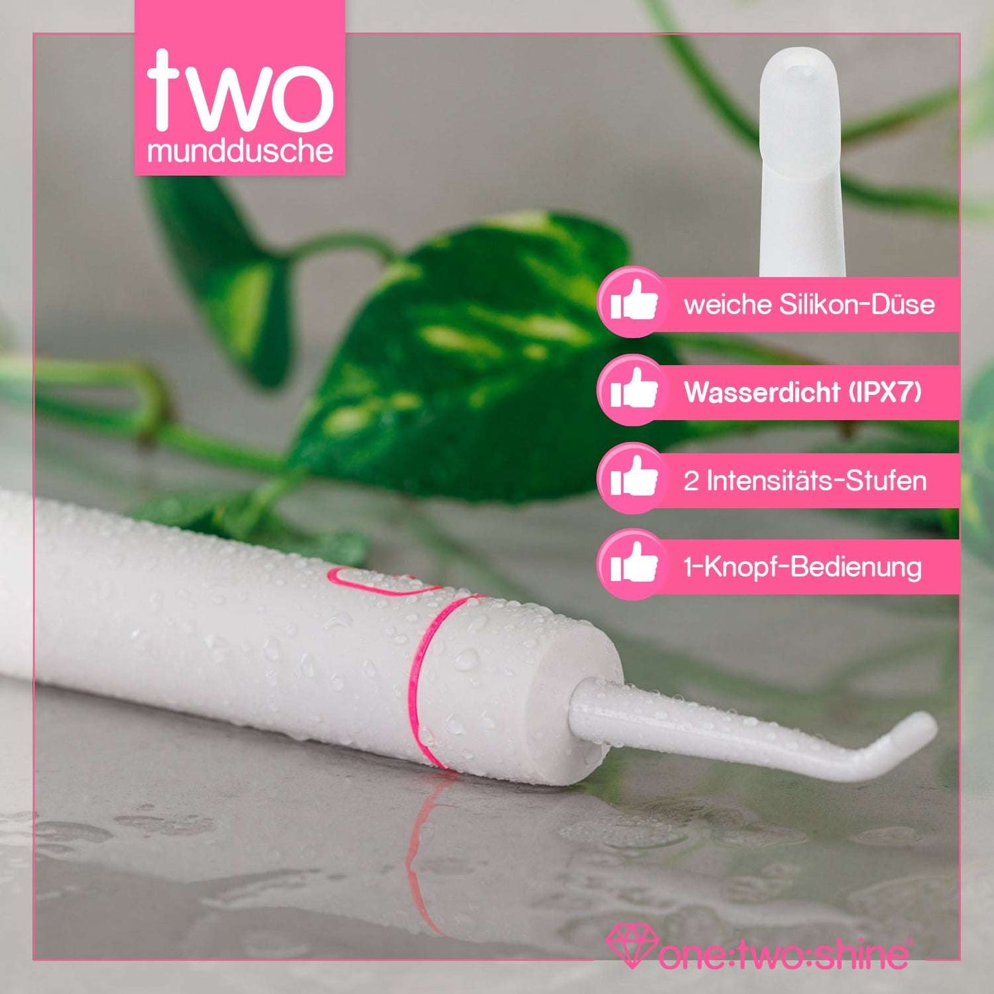 Munddusche TWO Hot-Pink